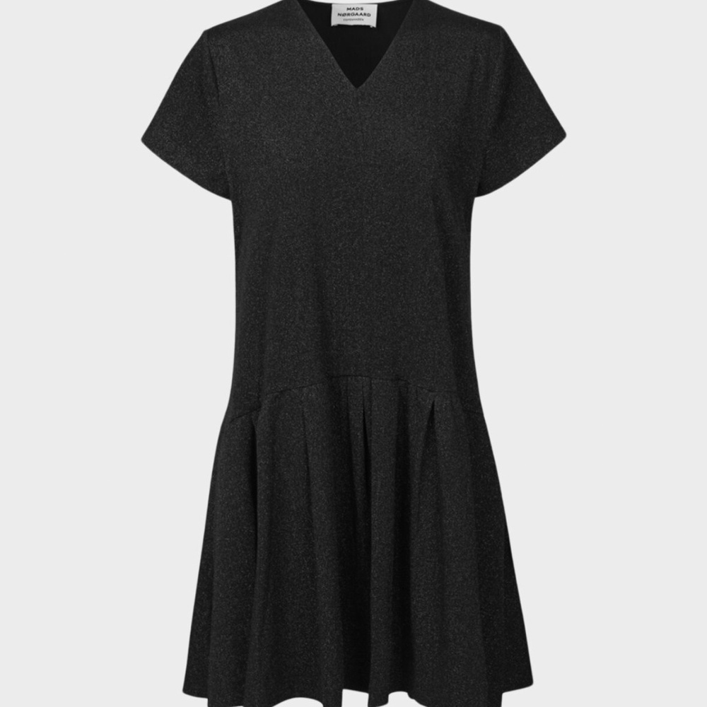 Mads Norgaard Black Glitter Drasmilla Dress S